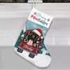GeckoCustom Happy Pawlidays Dog Christmas Stocking Personalized Gift TA29