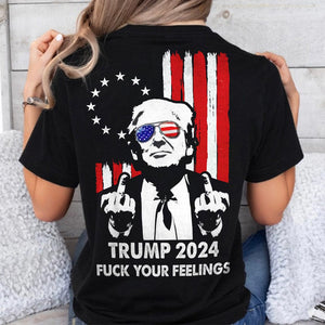 GeckoCustom Haters Gonna Hate President Trump Middle Finger Backside Shirt DM01 891227