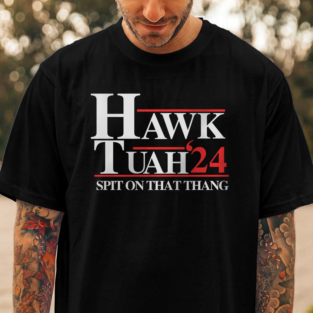GeckoCustom Hawk Tuah 24 Spit On That Thang Dark Shirt TH10 891247