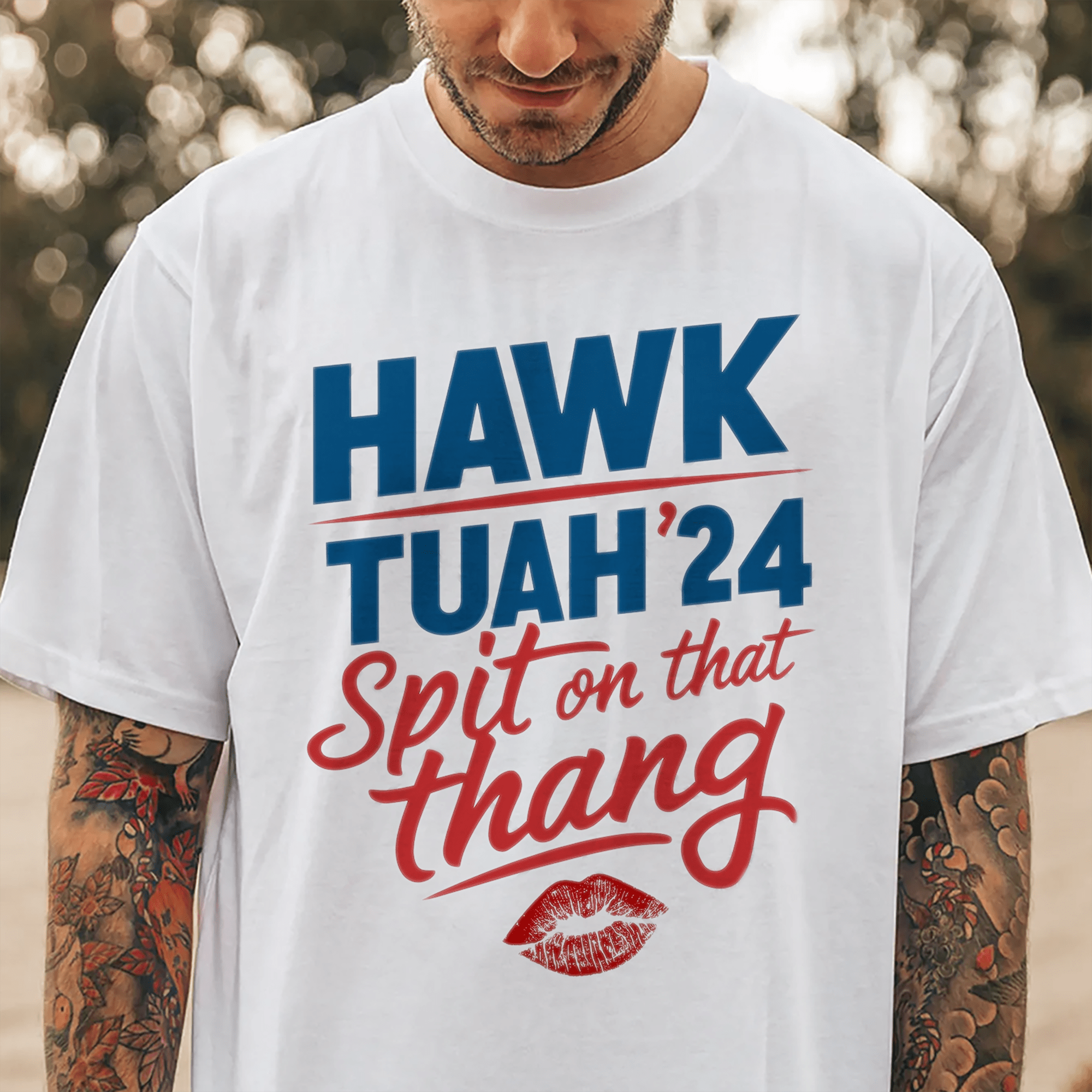 GeckoCustom Hawk Tuah '24 Spit on That Thang Shirt DM01 891297