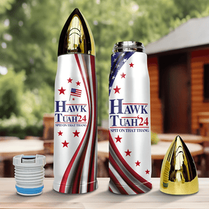 GeckoCustom Hawk Tuah 24 Spit On That Thang Trump Bullet Tumbler N304 HA75 890966