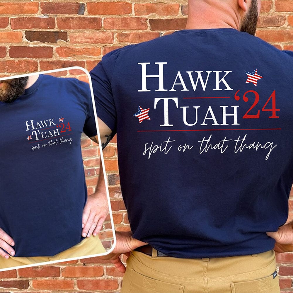 GeckoCustom Hawk Tuah Spit On That Thang Dark Shirt TH10 891245