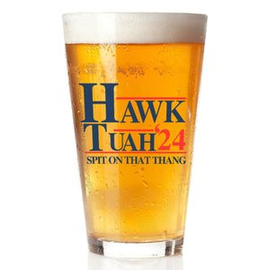 GeckoCustom Hawk Tuah Spit On That Thang Print Beer Glass HO82 890940 16oz / 2 sides