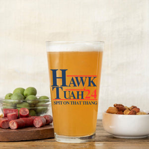 GeckoCustom Hawk Tuah Spit On That Thang Print Beer Glass HO82 890940 16oz / 2 sides