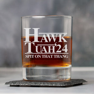 GeckoCustom Hawk Tuah Spit On That Thang Rock Glass HO82 890964 10.5 oz