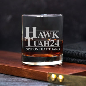 GeckoCustom Hawk Tuah Spit On That Thang Rock Glass HO82 890964 10.5 oz