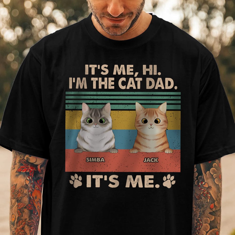 GeckoCustom Hi I'm The Cat Dad Father Shirt N304 889238