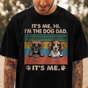 GeckoCustom Hi I'm The Dog Dad Father Shirt N304 889236 Basic Tee / Black / S
