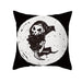 GeckoCustom Home Decor Halloween Skull Pillowcase Sofa Cover Pillow Cover Car Cushion Cover Throw Pillow Case 18x18 Inches funda de almohada 17 / 40x40cm