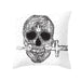 GeckoCustom Home Decor Halloween Skull Pillowcase Sofa Cover Pillow Cover Car Cushion Cover Throw Pillow Case 18x18 Inches funda de almohada 4 / 40x40cm