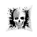 GeckoCustom Home Decor Halloween Skull Pillowcase Sofa Cover Pillow Cover Car Cushion Cover Throw Pillow Case 18x18 Inches funda de almohada 5 / 40x40cm