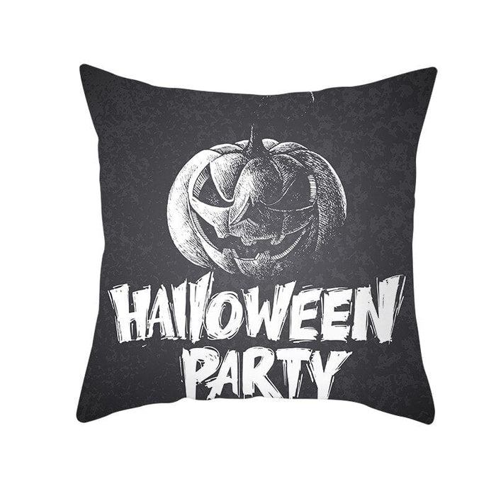 GeckoCustom Home Decor Halloween Skull Pillowcase Sofa Cover Pillow Cover Car Cushion Cover Throw Pillow Case 18x18 Inches funda de almohada 10 / 40x40cm