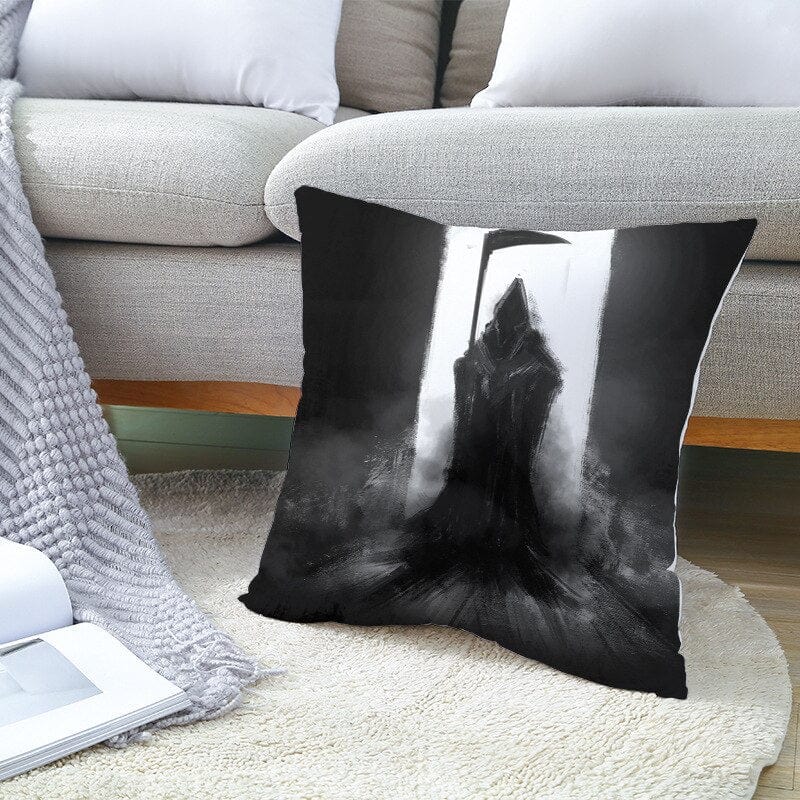 GeckoCustom Home Decor Halloween Skull Pillowcase Sofa Cover Pillow Cover Car Cushion Cover Throw Pillow Case 18x18 Inches funda de almohada