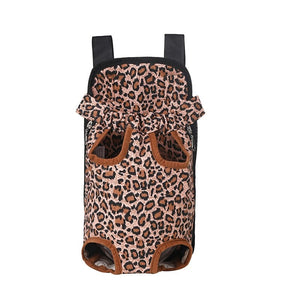 GeckoCustom HOOPET Carrier for Dogs Pet Dog Carrier Backpack Mesh Outdoor Travel Products Breathable Shoulder Handle Bags for Small Dog Cats Leopard print / S