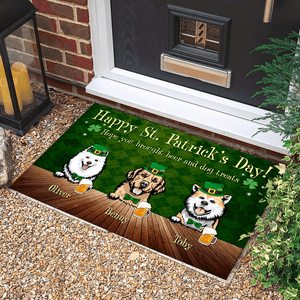 GeckoCustom Hope You Brought Beer For Happy Saint Patrick's Day Doormat TH10 892301