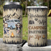 GeckoCustom Husband And Wife Camping Partners For Life 4 In 1 Can Cooler Tumbler Personalized Gift K228 889524 16oz