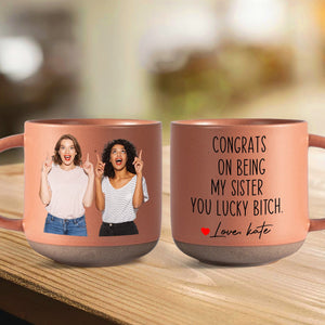 GeckoCustom I'd Punch a Bitch for You Right in the Throat Pottery Mug Friendship Gift For Besties Sister LM32 895062 12oz