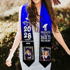 GeckoCustom I Graduated Can I Go Back To Bed Now Graduation Gift Stoles 892291 6x72 inch
