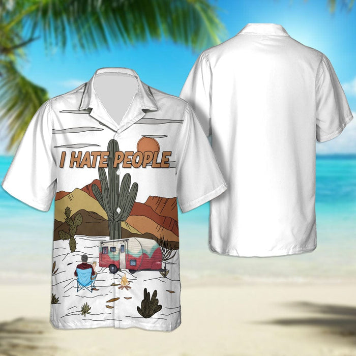 GeckoCustom I Hate People Camping Hawaii Shirt Personalized Gift N304 889526