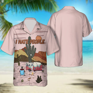 GeckoCustom I Hate People Camping Hawaii Shirt Personalized Gift N304 889526