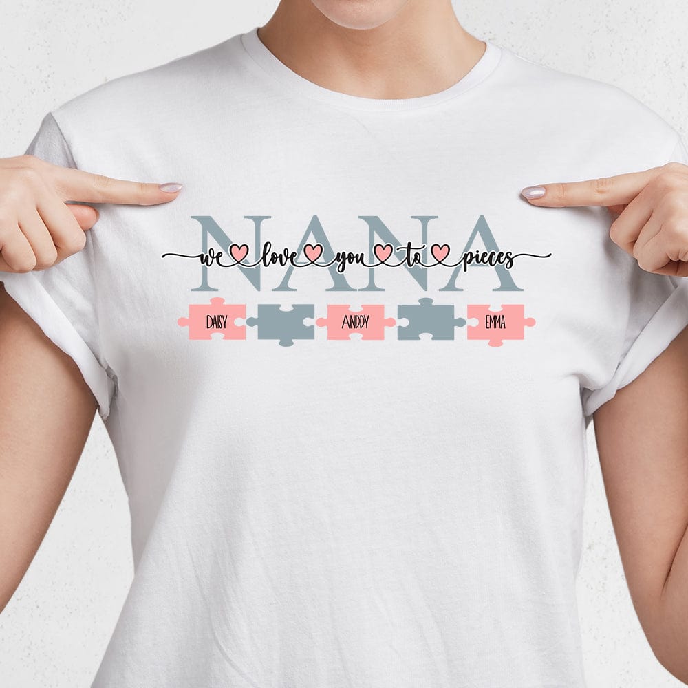 GeckoCustom I Love You To Pieces Mother's Day Shirt Personalized Gift TA29 890453