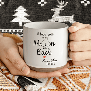 GeckoCustom I Love You To The Moon And Back Personalized Pottery Mug Gift For Boyfriend Girlfriend LM32 895096 12oz