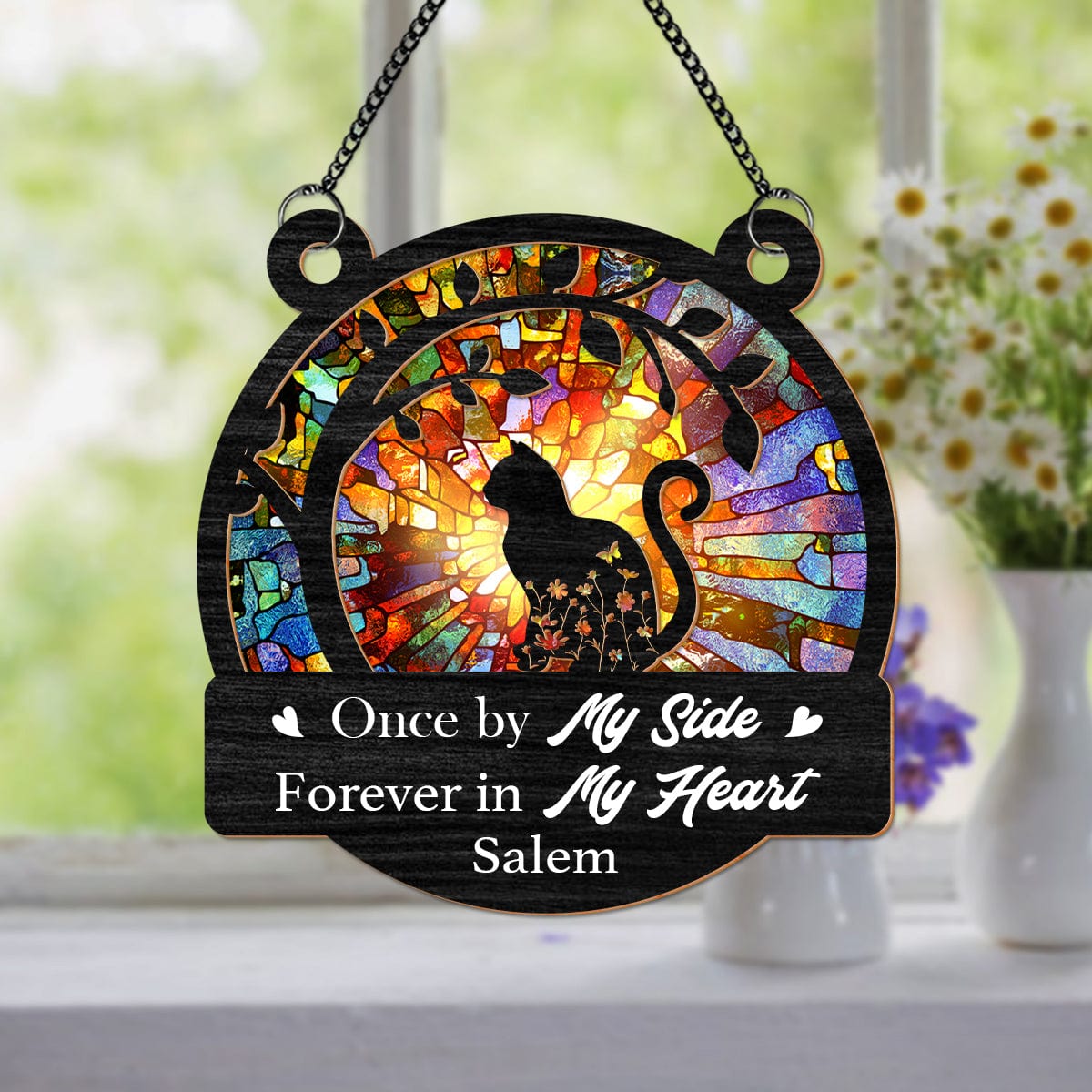 GeckoCustom I Loved Your Whole Life Cat Memorial Suncatcher HA75 891362