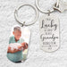 GeckoCustom I'm As Lucky As Can Be The Best Grandpa Belongs To Me Family Metal Keychain HN590