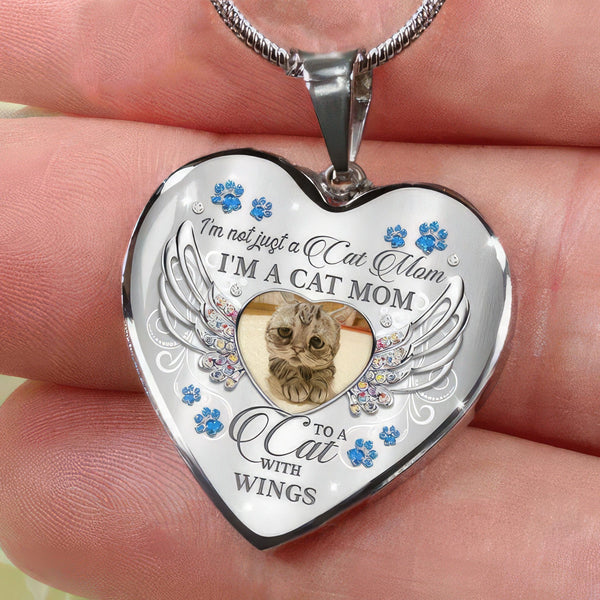 To My Bunny Mom, Memorial Photo Heart Necklace, Gift store For Loss Of Rabbit