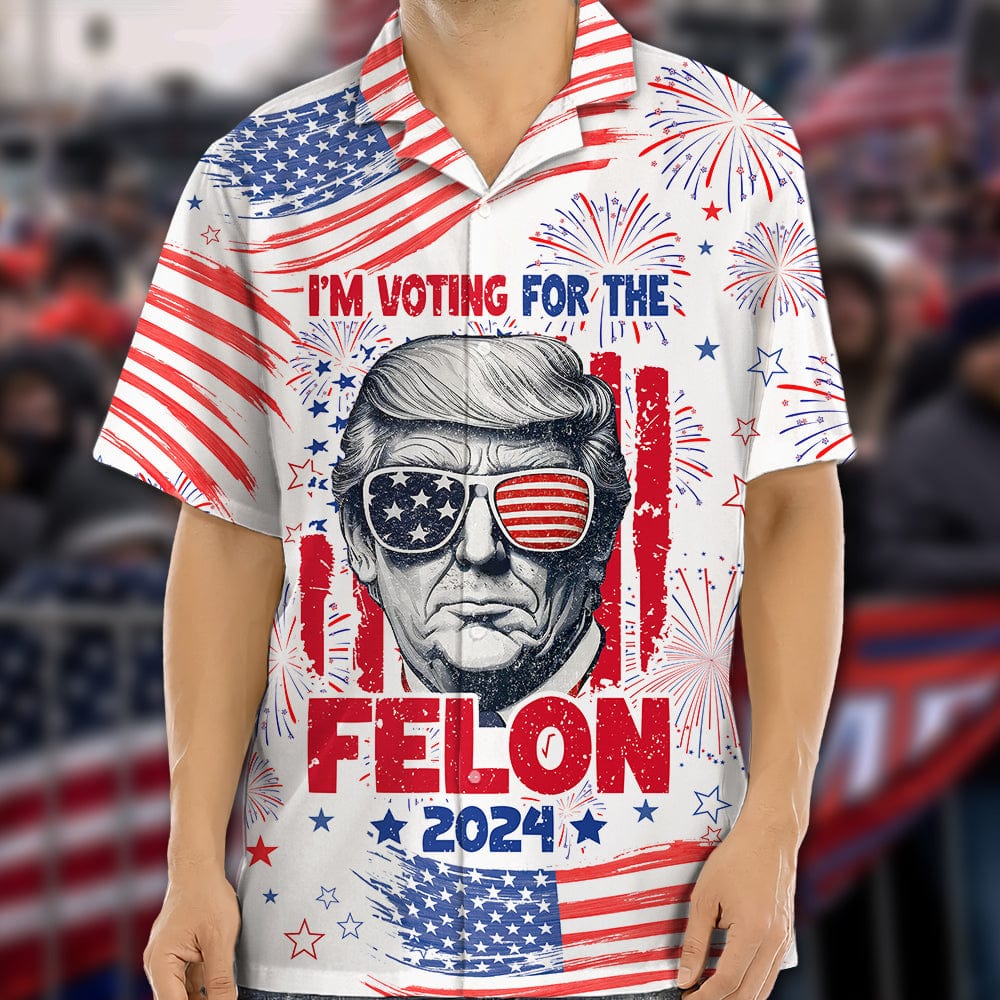 GeckoCustom I'm Voting For The Felon 2024 Hawaii Shirt HA75 890814