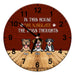 GeckoCustom In This House We Narrate The Dog Thoughts Clock Personalized Gift DA199 890230