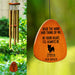 GeckoCustom In Your Heart I'll Always Be Dog Memorial Wind Chimes Personalized Gifts TA29 889877 Brown - Black Text
