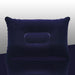 GeckoCustom Inflatable Air Pillow Bed Sleeping Camping Pillow PVC Nylon Neck Stretcher Backrest Pillow for Travel Plane Head Rest Support purple / 34X22cm