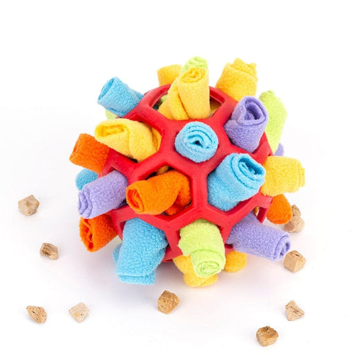 GeckoCustom Interactive Dog Puzzle Toys Encourage Natural Foraging Skills Portable Pet Snuffle Ball