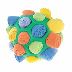 GeckoCustom Interactive Dog Puzzle Toys Encourage Natural Foraging Skills Portable Pet Snuffle Ball