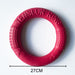 GeckoCustom Interactive Training Ring Puller Resistant Flying Discs Bite Ring Toy For Dog Red-27CM