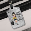 GeckoCustom Just A Girl Boy Who Loves Traveling For Travelers Luggage Tag Personalized Gift TA29 890274 Medium