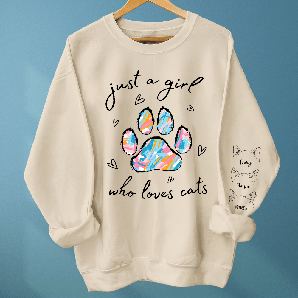 GeckoCustom Just A Girl Who Loves Pet Sweatshirt Personalized Gift DA199 890297