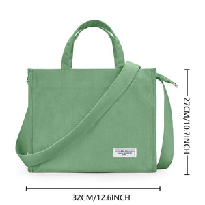 GeckoCustom KALIDI Canvas Tote Bag Casual CanvasLarge Capacity Women Shoulder Purse For Female Crossbody Bags Handbags Big Shopper Bag light green H / China
