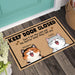 GeckoCustom Keep The Door Closed For Cat Lovers Doormat N304 889382
