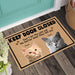 GeckoCustom Keep The Door Closed For Cat Lovers Doormat N304 889382