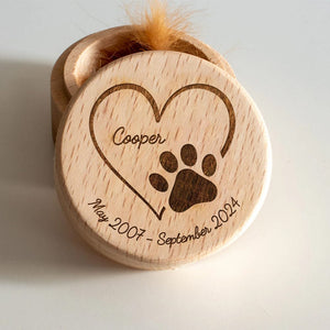 GeckoCustom Keep Your Memorial With Dog Wooden Keepsake K228 890025
