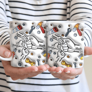 GeckoCustom Kid And Father Fist Bump 3D Mug Personalized Gift TH10 890929