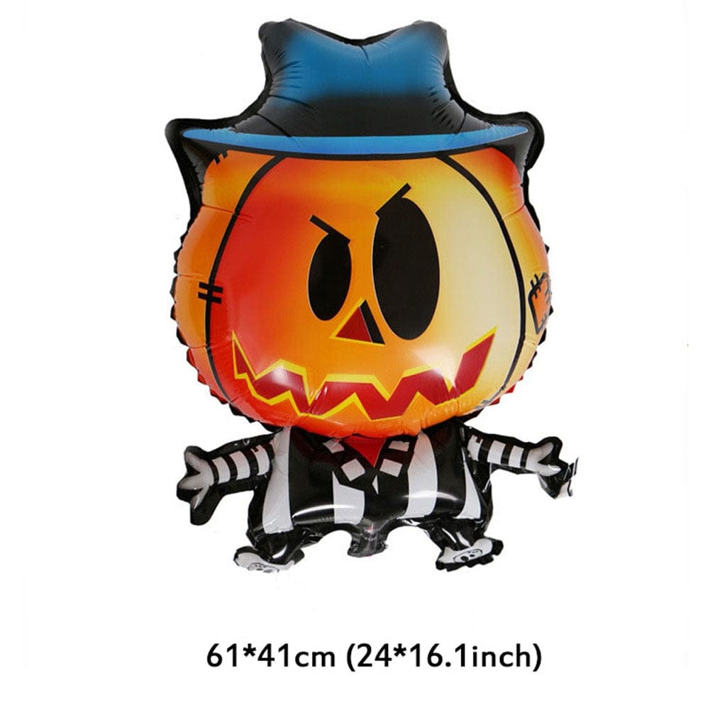 GeckoCustom Large Inflatable Ghost Tree Pumpkin Witch Balloons Halloween Spider Bat Mummy Balloon Scary Halloween Party Decoration Kids Toy deep blue / Other