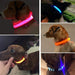 GeckoCustom LED Glowing Dog Collars Rechargeable Waterproof Luminous Collar Adjustable Dog Night Light Collar Pet Dog Safety Necklace