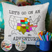 GeckoCustom Let's Take A Road Trip Camping Pillow Cover K228 890319