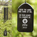 GeckoCustom Listen To The Wind And Think Of Me Dog Cat Memorial Wind Chimes Personalized Gifts DA199 889829 Solid Black - White Text