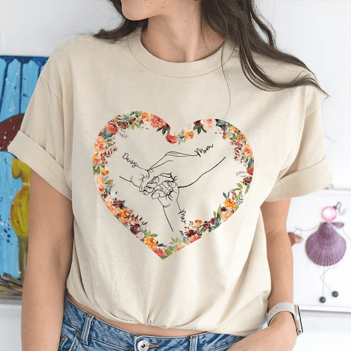 GeckoCustom Love Heart Happy Mother's Day Shirt Personalized Gift T286 890376
