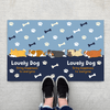 GeckoCustom Lovely Dog Bring Happiness To Everyone Doormat Personalized Gift TA29 890131