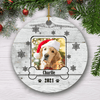 GeckoCustom Lovely Pet Photo , Custom Photo Ceramic Circle Ornament, Custom Dog Photo, Personalized Gift For Dog LoversSG02 Pack 5 - 35% OFF / 2.75" tall - 0.125" thick